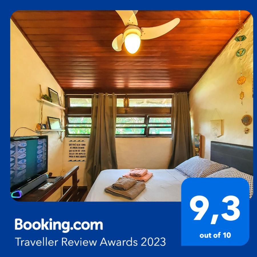 Apartament Chale Rustico E Charmoso Na Praia Para Casal! Ubatuba Zewnętrze zdjęcie